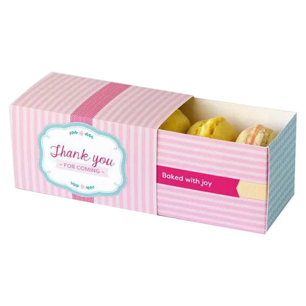 Custom Designed Logo Macaron Boxes