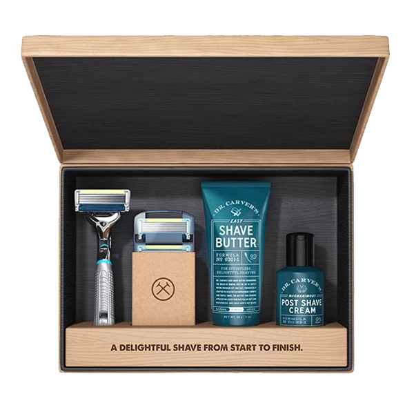 Custom Designed Logo Shaving Set Boxes