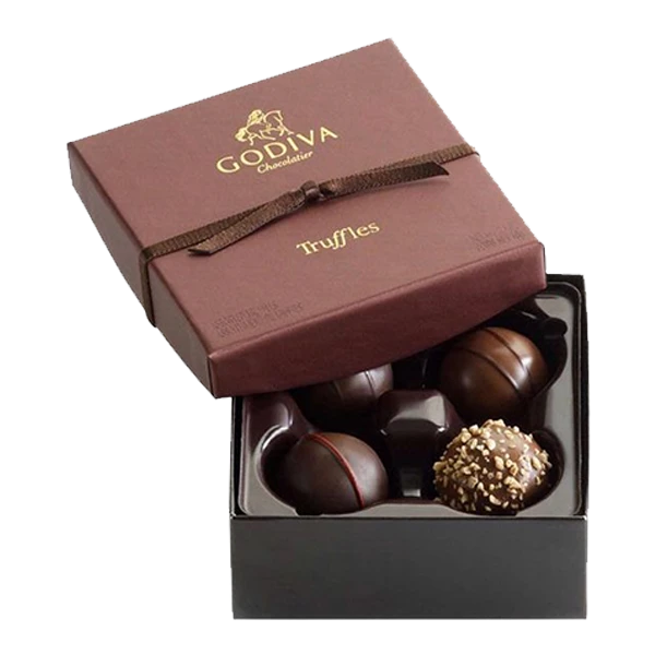 Custom Designed Logo Truffle Boxes