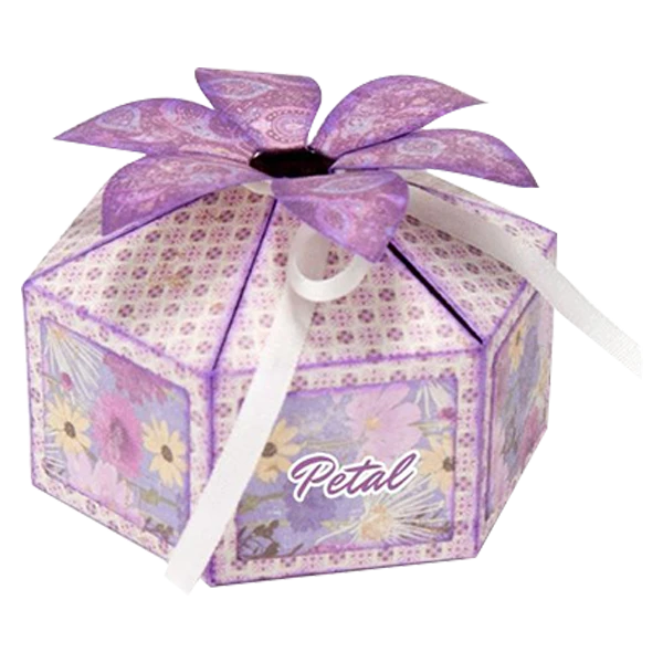 Custom Designed Logo petal top boxes