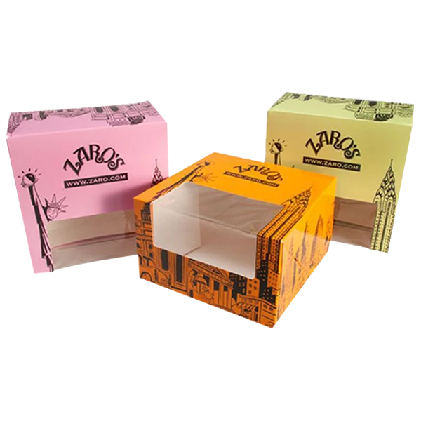 Custom Desinged Logo Pastry Boxes