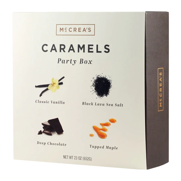 Rectangular caramel boxes