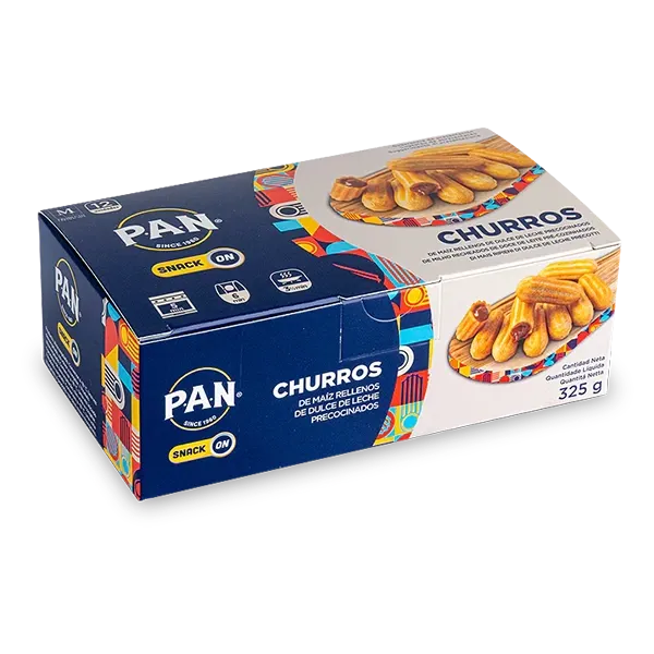 Rectangular churros box packaging 1