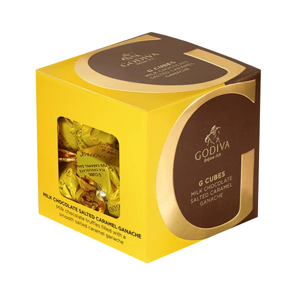 Square caramel boxes